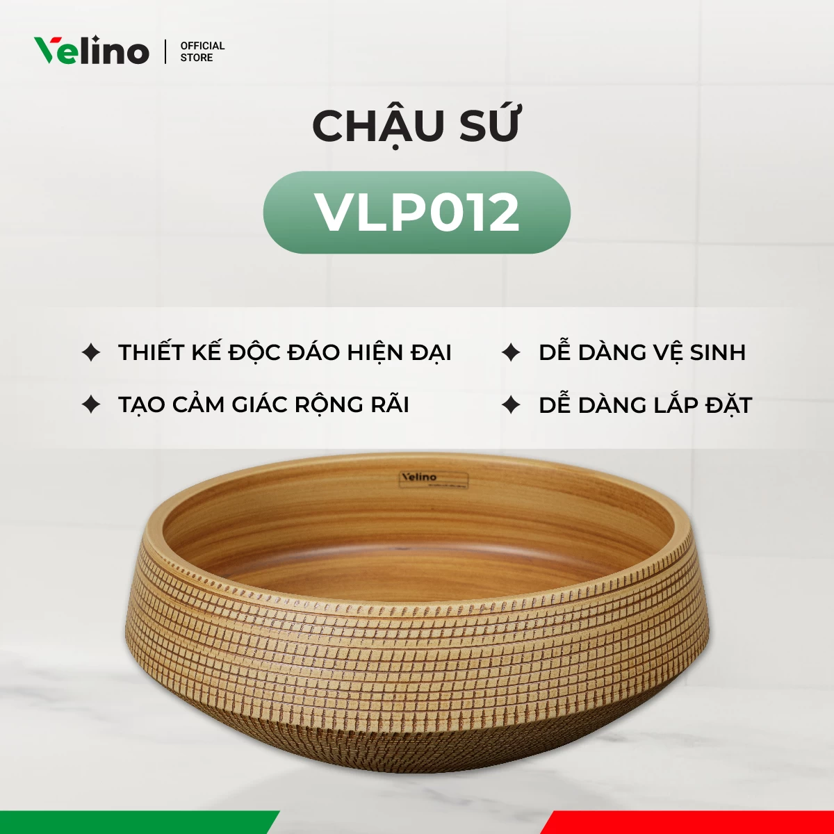 Chậu rửa mặt dương bàn VLP012
