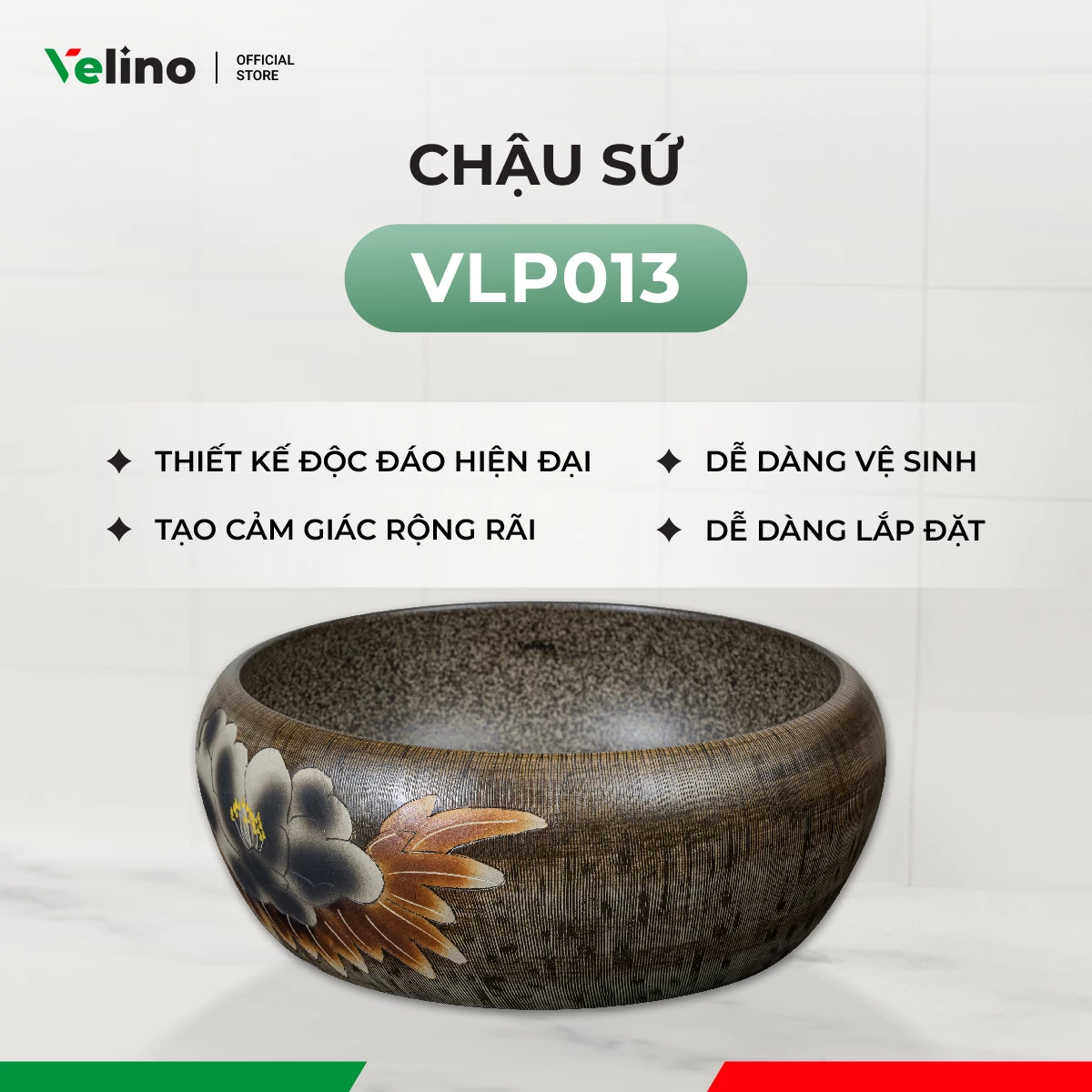 Chậu rửa mặt dương bàn VLP013