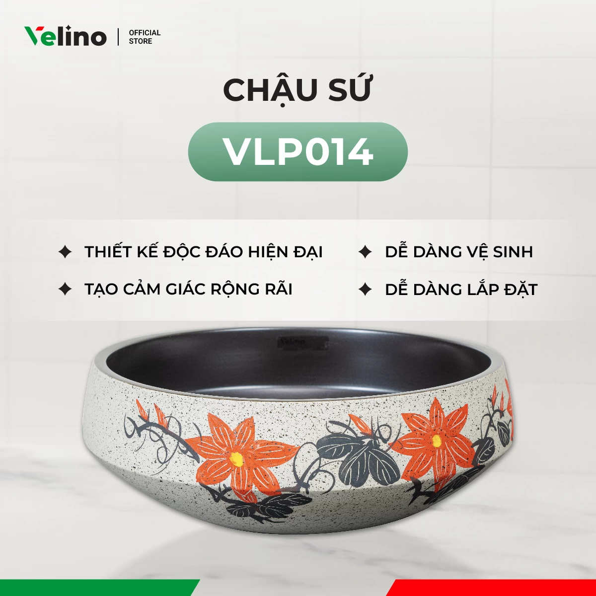 Chậu rửa mặt dương bàn VLP014