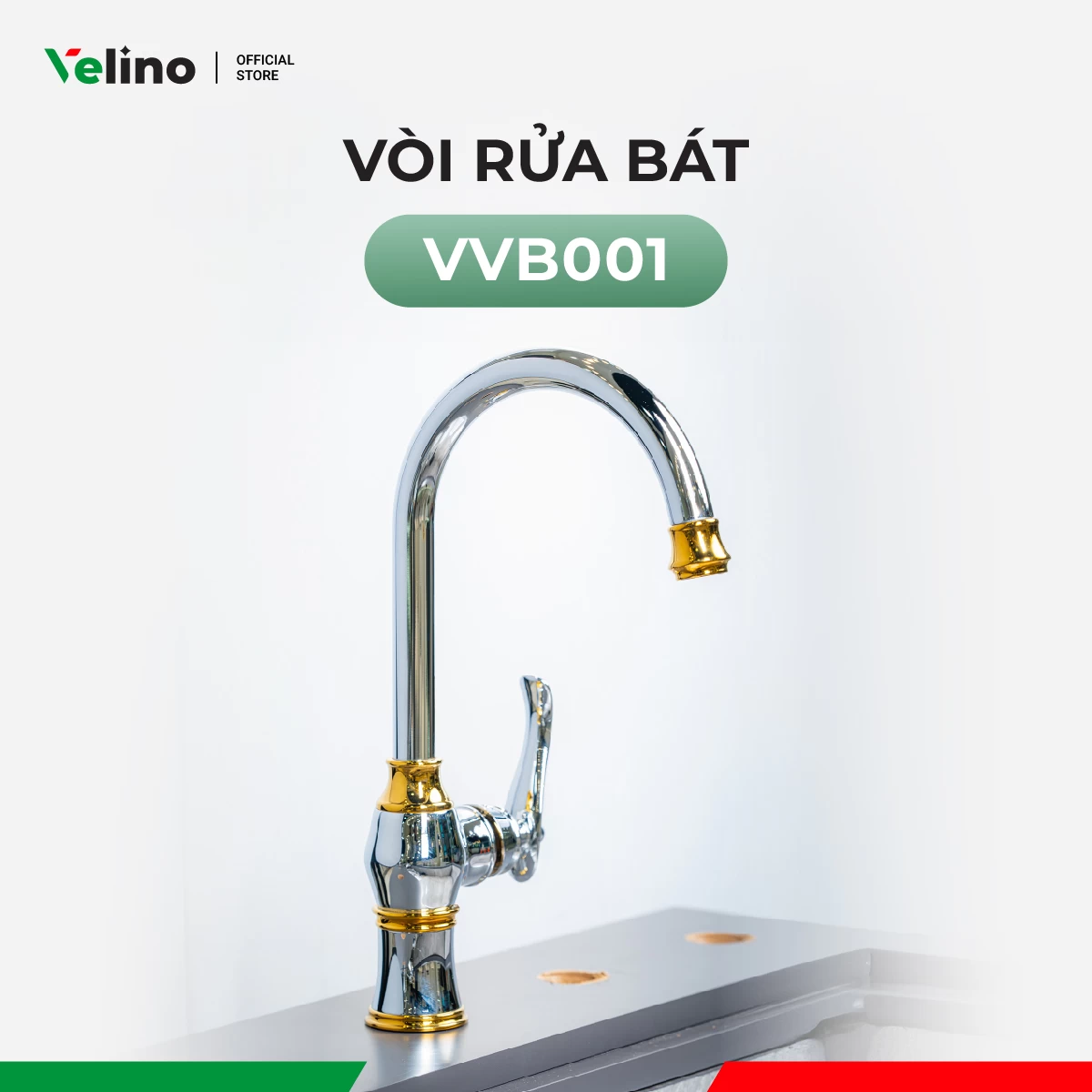 Vòi Rửa Bát Velino cao cấp VVB001
