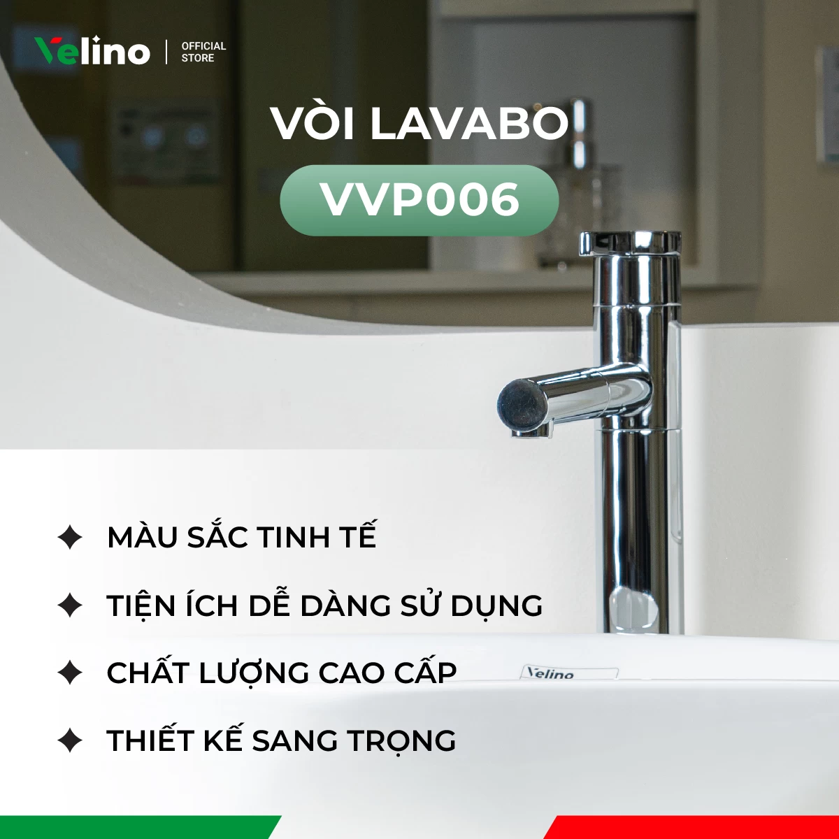 Vòi Lavabo Velino cao cấp VVP006