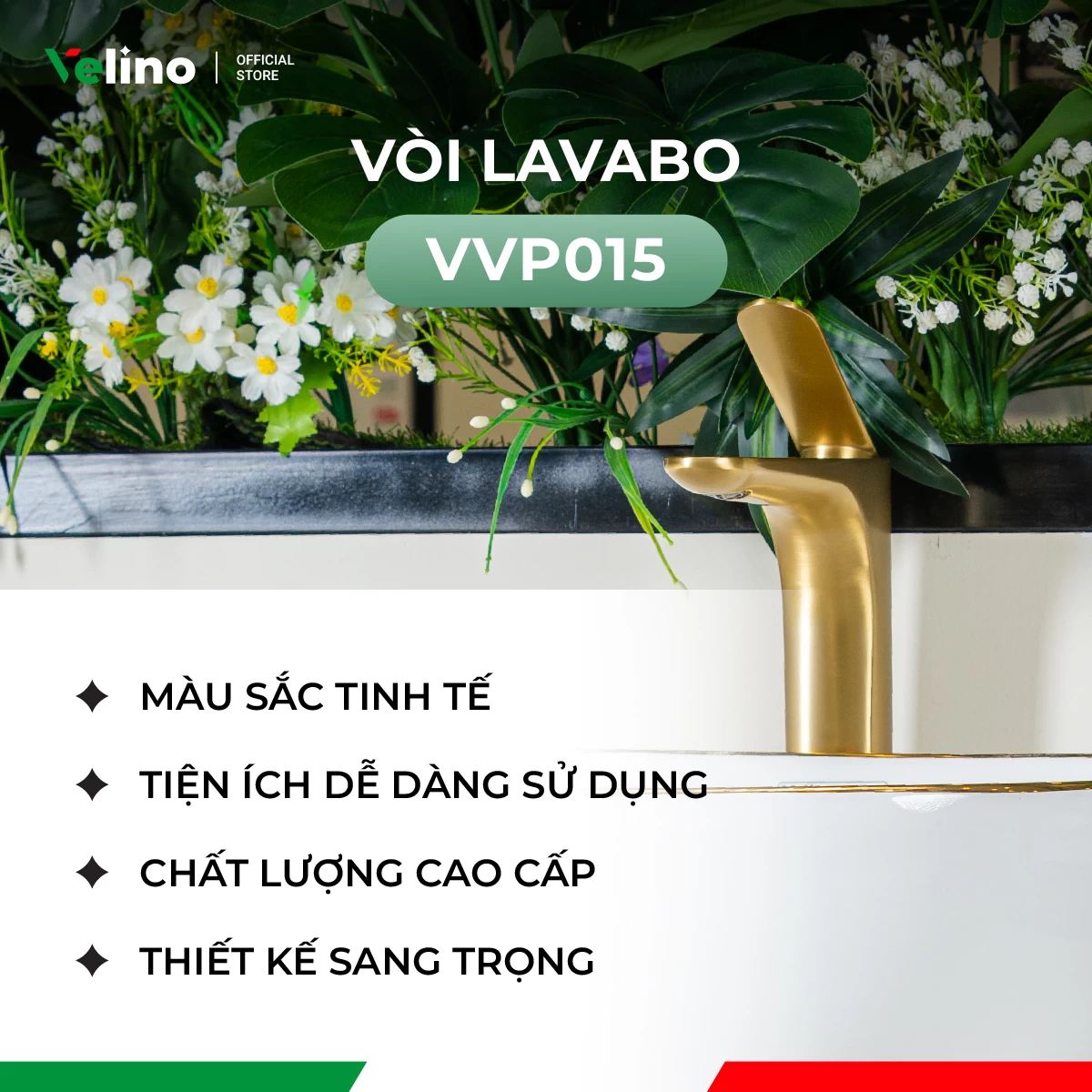 Vòi Lavabo Velino cao cấp VVP015