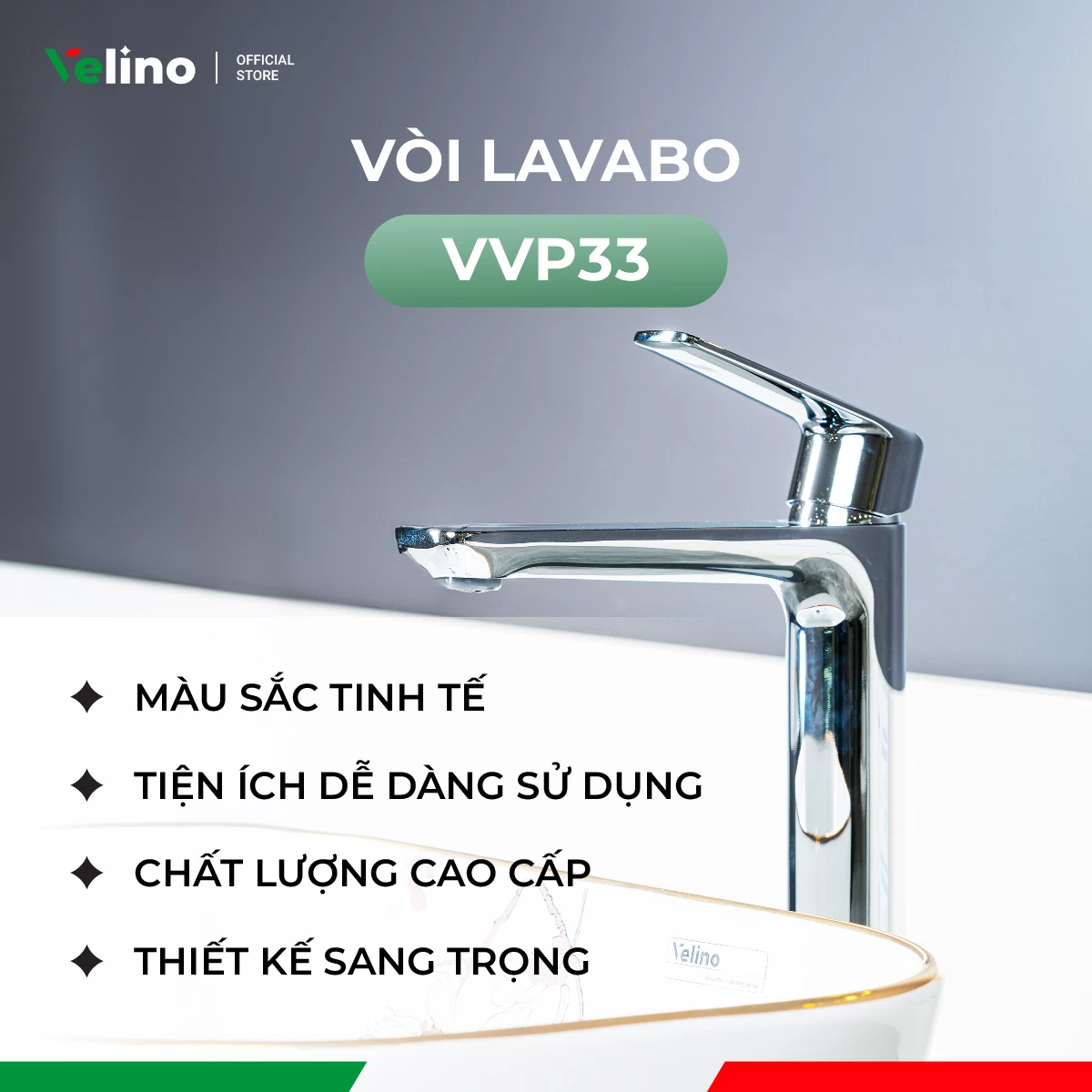Vòi Lavabo Velino cao cấp VVP33