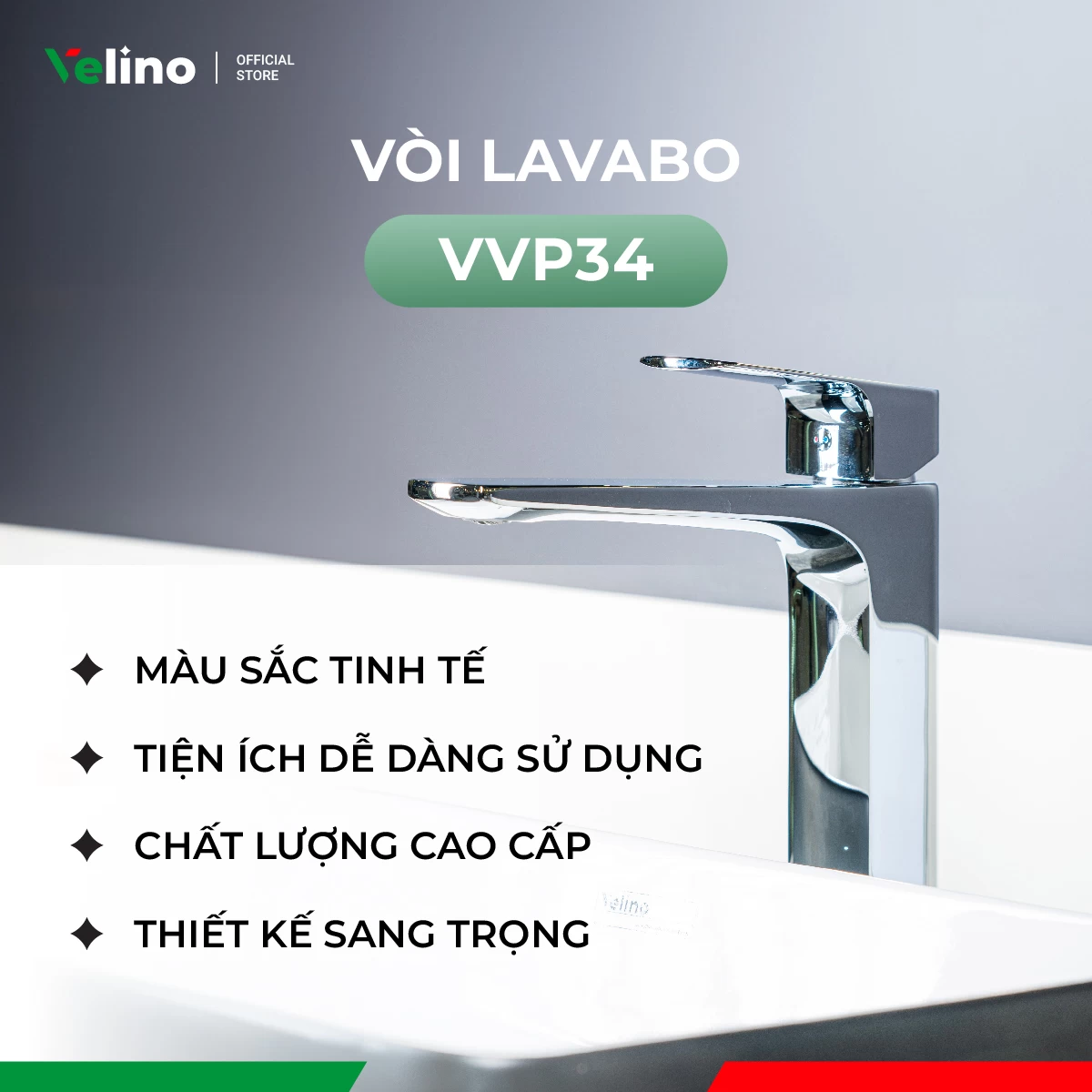 Vòi Lavabo Velino cao cấp VVP34