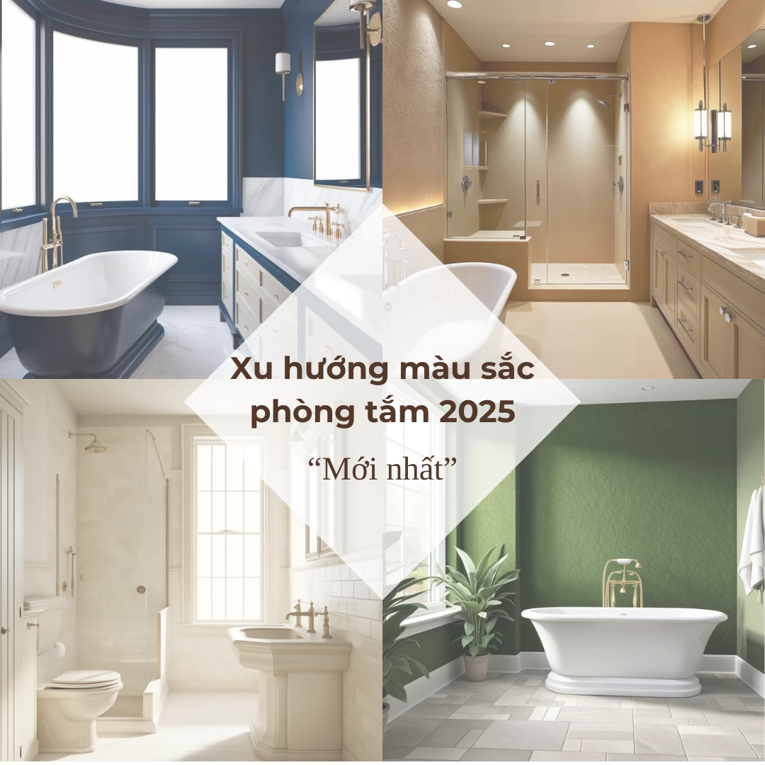 màu sắc thiết kế phòng tắm
